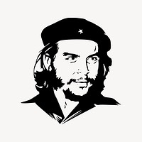 Che Guevara collage element vector. Free public domain CC0 image.