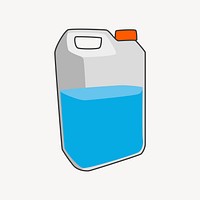 Water carton clipart, object illustration vector. Free public domain CC0 image