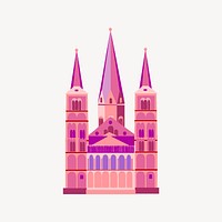 Church clipart, architecture illustration vector. Free public domain CC0 image