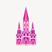 Church clipart, architecture illustration vector. Free public domain CC0 image