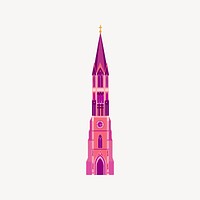 Church clipart, architecture illustration vector. Free public domain CC0 image