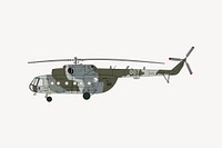 Helicopter clipart, vehicle illustration vector. Free public domain CC0 image