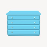 Drawers clipart, illustration vector. Free public domain CC0 image.