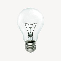 Light bulb clipart, illustration vector. Free public domain CC0 image.