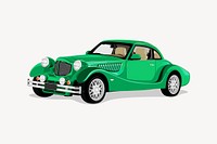 Classic car clipart, vintage vehicle illustration vector. Free public domain CC0 image