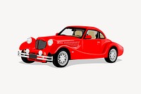 Classic car clipart, vintage vehicle illustration vector. Free public domain CC0 image