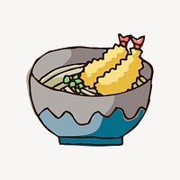 Ramen noodles clipart, Japanese food illustration vector. Free public domain CC0 image