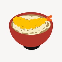 Ramen noodles clipart, Japanese food illustration vector. Free public domain CC0 image