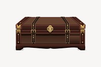 Storage chest clipart, illustration vector. Free public domain CC0 image.