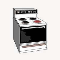 Stove clipart, illustration vector. Free public domain CC0 image.