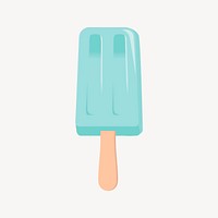 Popsicle ice-cream clipart, dessert illustration vector. Free public domain CC0 image