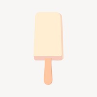 Popsicle ice-cream clipart, dessert illustration vector. Free public domain CC0 image