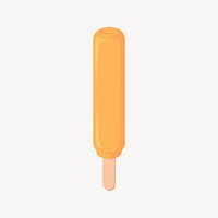 Popsicle ice-cream clipart, dessert illustration vector. Free public domain CC0 image