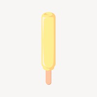 Popsicle ice-cream clipart, dessert illustration psd. Free public domain CC0 image