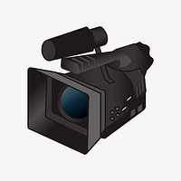 Studio camera clipart, illustration vector. Free public domain CC0 image.