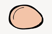 Egg clipart, food illustration vector. Free public domain CC0 image.