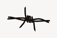 Barbed wire clipart illustration vector. Free public domain CC0 image.