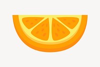 Tangerine slice clipart, food illustration vector. Free public domain CC0 image.