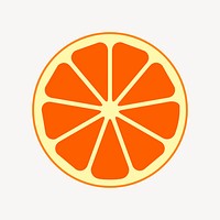 Grapefruit slice clipart, food illustration vector. Free public domain CC0 image.