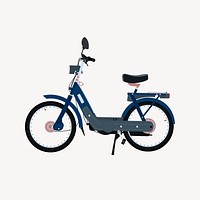 Electric bike clipart, vehicle illustration psd. Free public domain CC0 image.