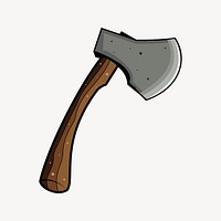 Axe clipart, weapon illustration vector. Free public domain CC0 image.