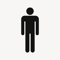 Man clipart, individual illustration vector. Free public domain CC0 image.