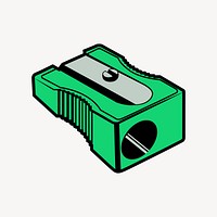 Sharpener collage element, cute illustration vector. Free public domain CC0 image.