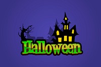 Halloween  collage element, cute illustration vector. Free public domain CC0 image.