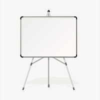 White board clipart, object illustration vector. Free public domain CC0 image.