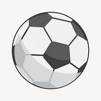 Soccer ball clipart, sport equipment illustration psd. Free public domain CC0 image.