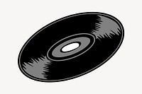 Vinyl record clipart illustration vector. Free public domain CC0 image.