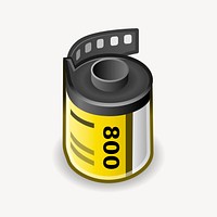 Roll film illustration vector. Free public domain CC0 image.