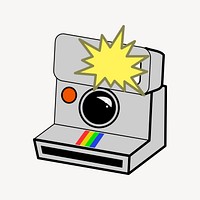 Instant camera illustration vector. Free public domain CC0 image.