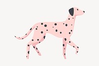 Walking Dalmatian clipart, animal illustration vector. Free public domain CC0 image.