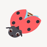 Ladybug illustration. Free public domain CC0 image.