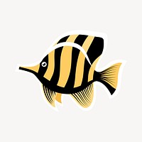 Fish clipart, animal illustration vector. Free public domain CC0 image.