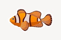 Clown fish clipart, animal illustration vector. Free public domain CC0 image.