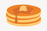 Pancake clipart, food illustration vector. Free public domain CC0 image.