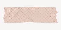 Pink washi tape, ripped paper design psd