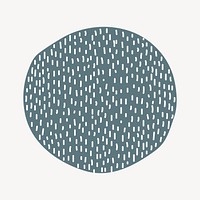 Dots round shape collage element, modern design psd