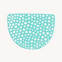 Dots doodle shape, abstract  patterned design