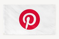 Pinterest icon flag, social media. 25 MAY 2022 - BANGKOK, THAILAND