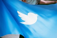 Twitter icon flag, social media. 30 MAY 2022 - BANGKOK, THAILAND