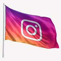 Instagram icon flag, social media. 25 MAY 2022 - BANGKOK, THAILAND