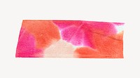 Pink abstract washi tape design on white background