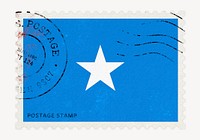 Somalia flag clipart, postage stamp