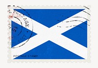 Scotland flag clipart, postage stamp