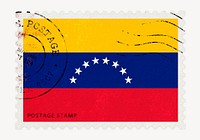 Venezuela flag clipart, postage stamp