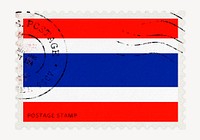 Thailand flag clipart, postage stamp