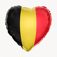 Belgium flag balloon clipart, national symbol graphic